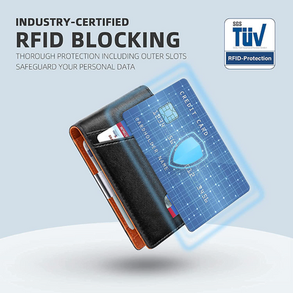 Rfid Microfier Leather Men's Luxury Wallets