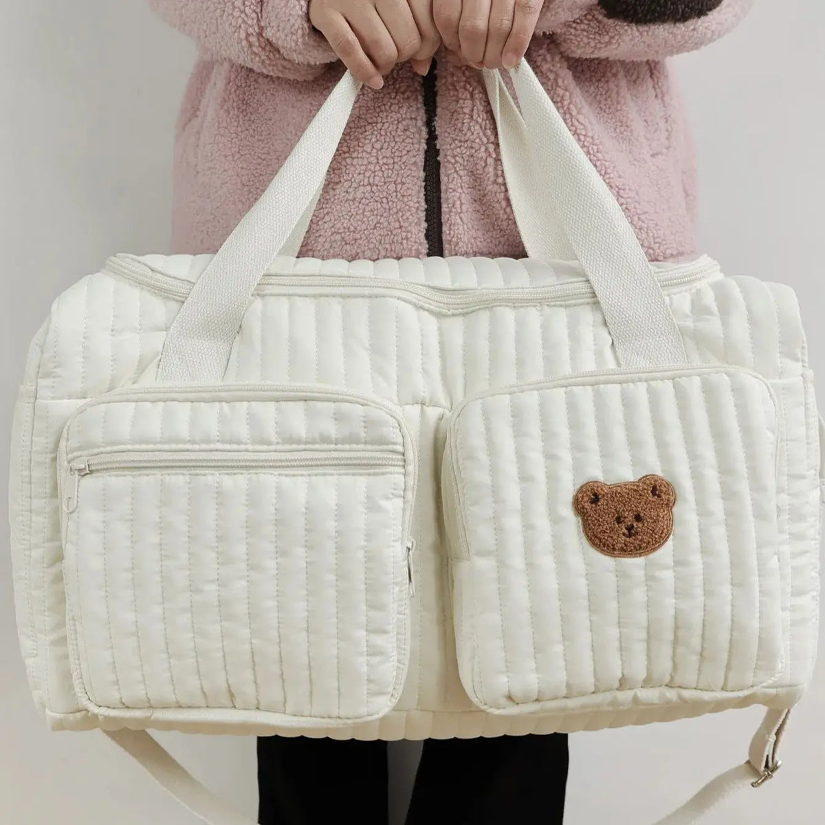 Tiny Trails Embroidered Nappy Tote Bag