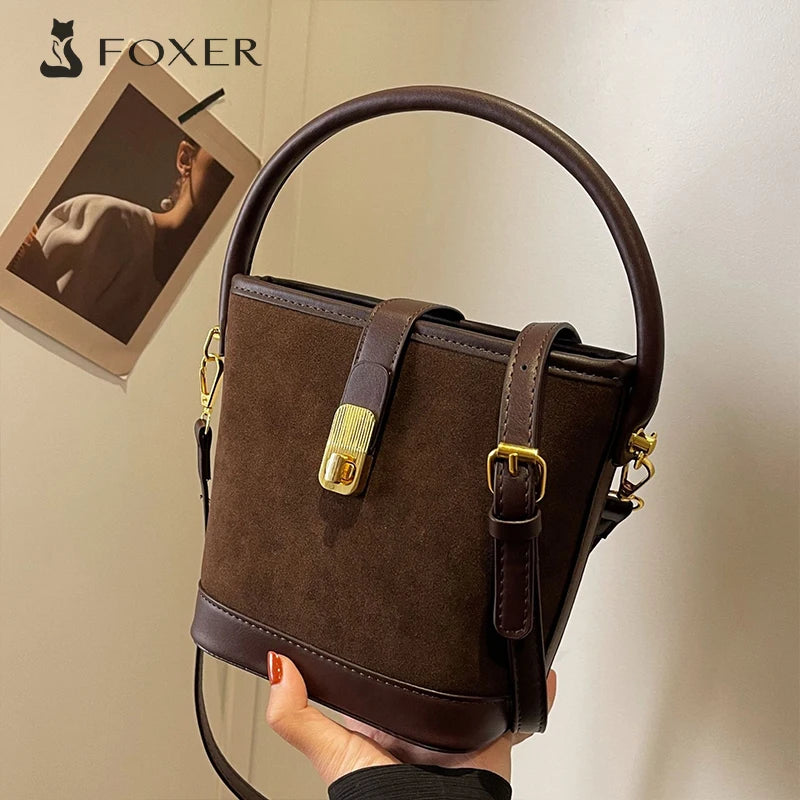 FOXER Crossbody Bucket Bag