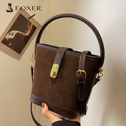 FOXER Crossbody Bucket Bag