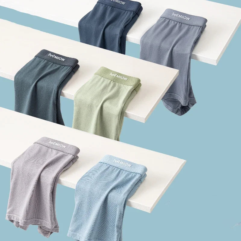 MiiOW Antibacterial Modal Men Underwear - 3 Pcs Breathable Boxers