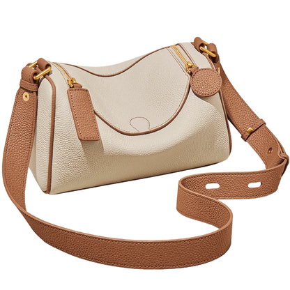 Women's Cowhide Leather Shoulder Bag Vintage Soft Messenger Handbag Fashion Crossbody Bags Female Underarm Bag DF900083S