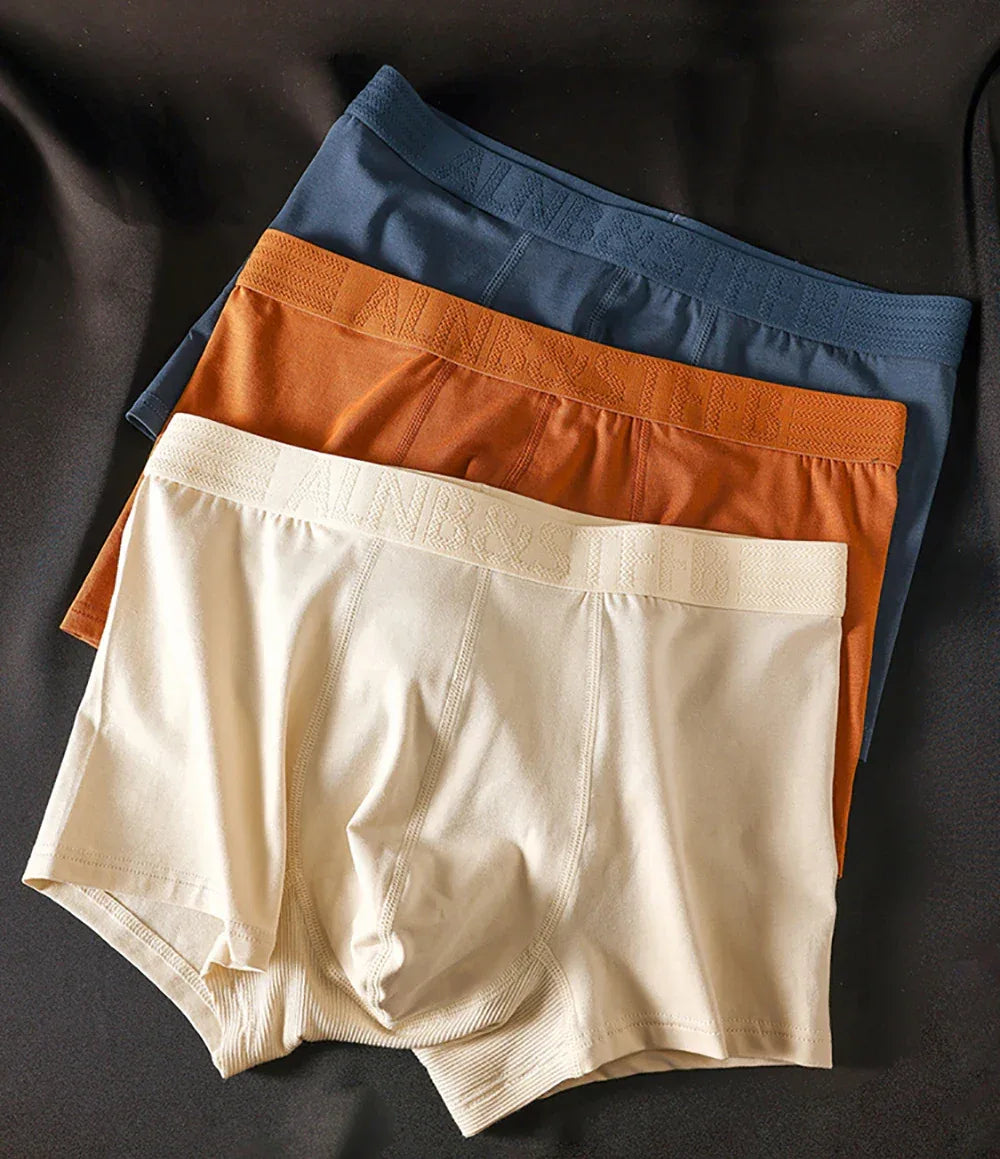 Men's 3 Pack 100% Cotton Antibacterial Boxer Shorts - ShopHub