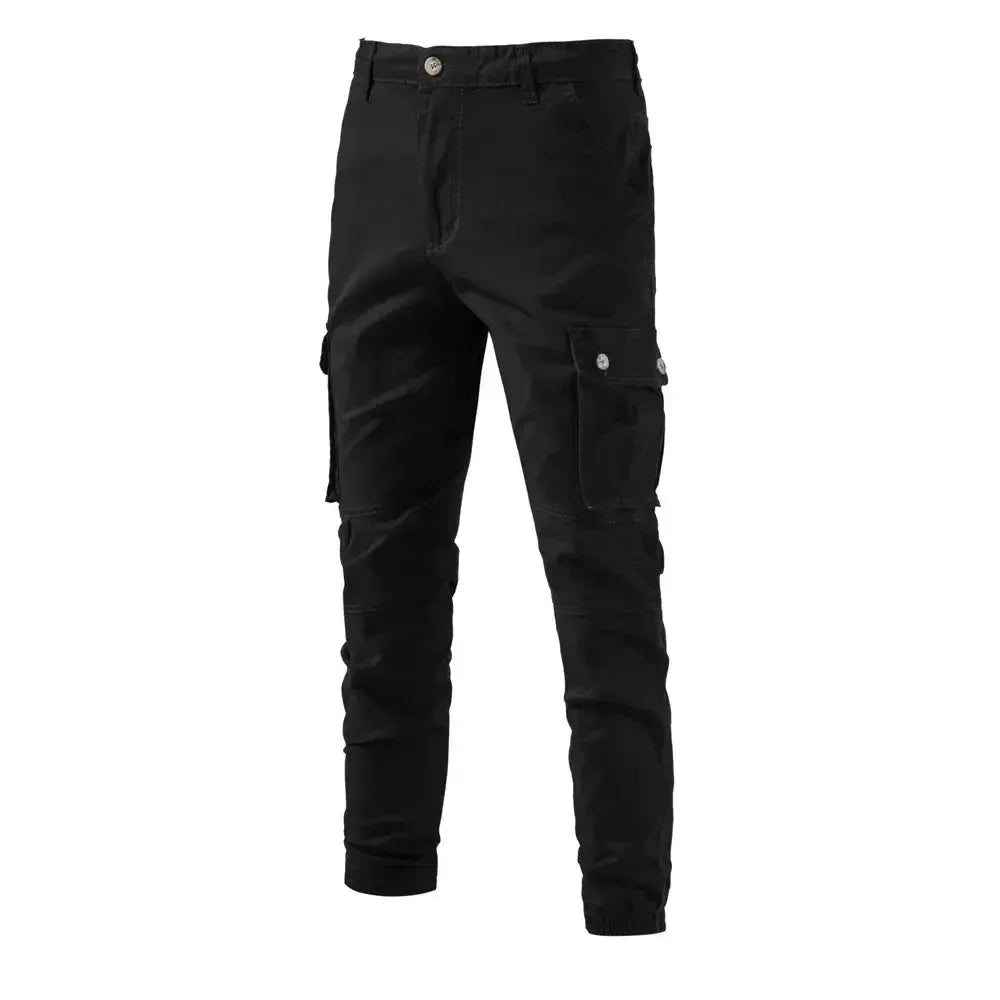 AIOPESON 100% Cotton Men's Cargo Trousers - ShopHub