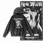 COOLMIND G21 Vintage Graphic Acid-Washed Black Hoodie