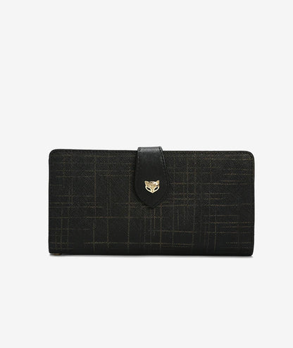 FOXER Split Leather Women's Long Clutch Wallet