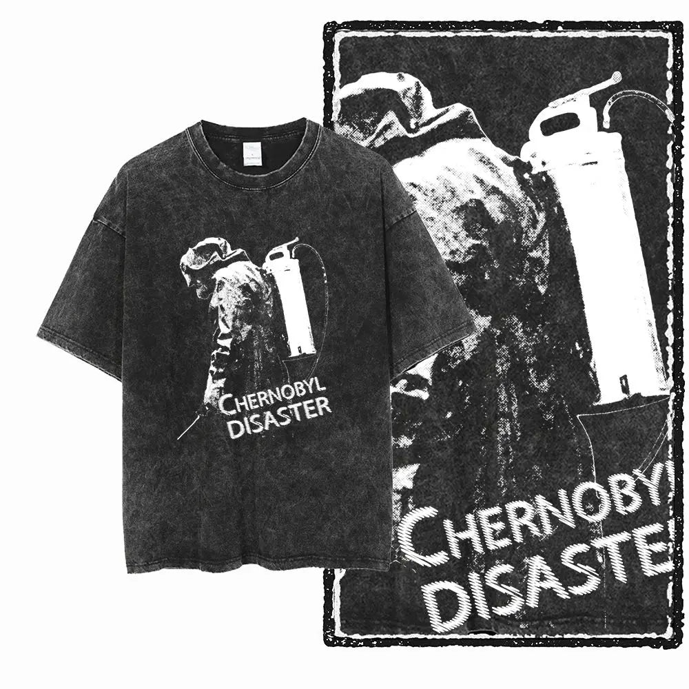 G22 Exclusive Vintage Streetwear Cotton Men's COOLMIND Graphic T-shirt | Acid Washed Big Size Cool O-neck Men's Tee Tshirt