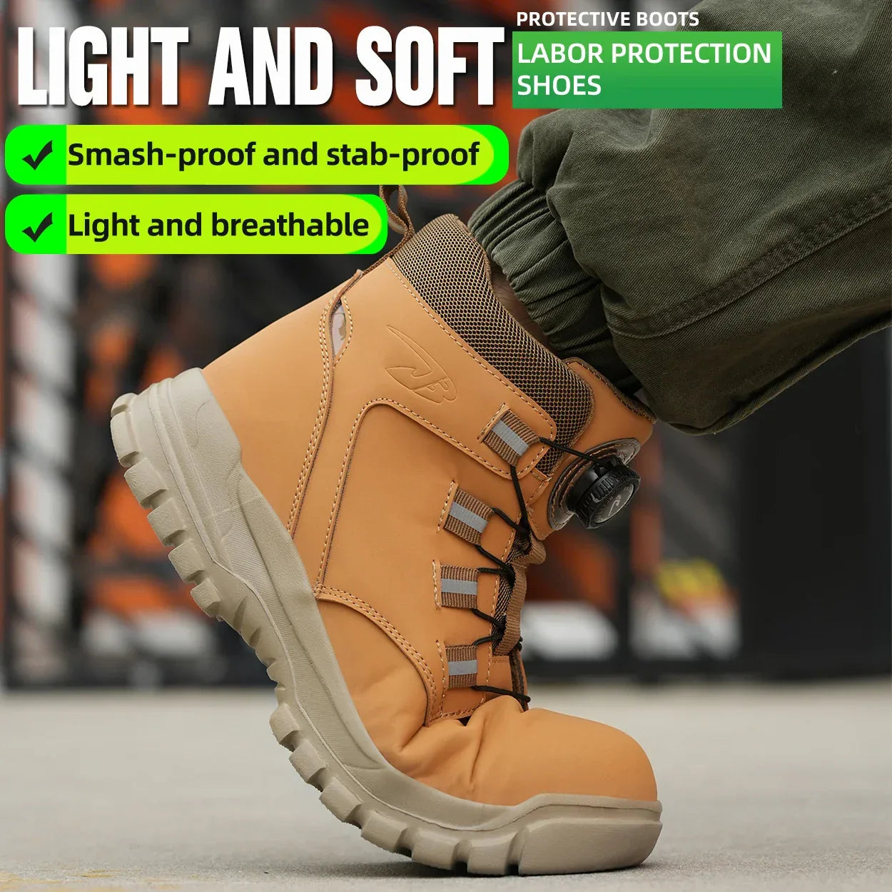 Kankeirr Men's Steel Toe Safety Boots - ShopHub