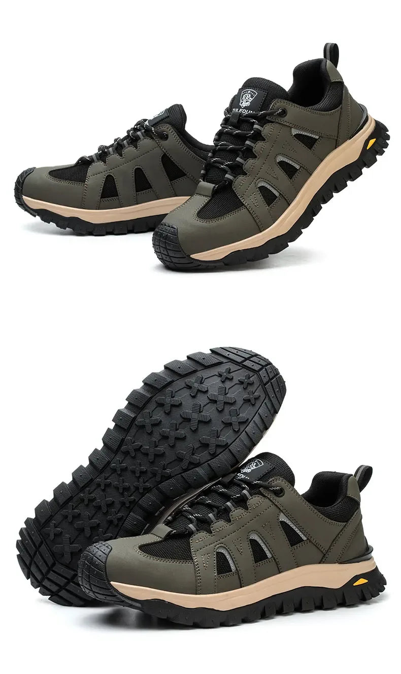 Kankeirr Men’s Steel Toe Work Shoes - ShopHub