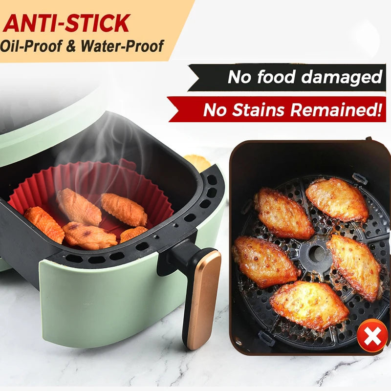 Air Fryer Silicone Liners Round 7/8/9 inch