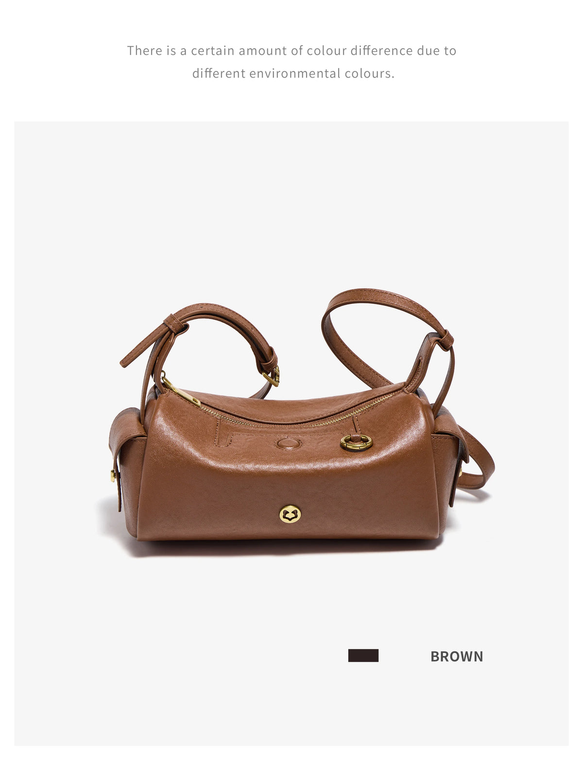 FOXER 2026 New Spring Women's Shoulder Bag Genuine Leather Cylinder Crossbody Bag Lightweight & Durable Bag for Travel & Daily