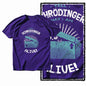G49 Purple Big Size Cool 100% Cotton  Men's Cat Printed Graphic T-shirt |  Streetwear O-neck men's Tee Tshirt