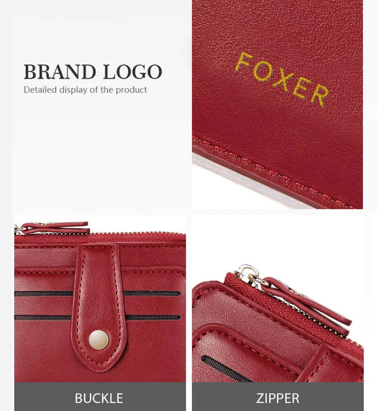 FOXER PU Leather Short Wallet
