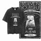 G44 Exclusive 100% Cotton Men's Big Size Space Graphic T-shirt | Acid Washed Streetwear Cool O-neck Men's Tee Tshirt