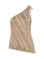 Kliou Irregular Hollow Shape Tank Top