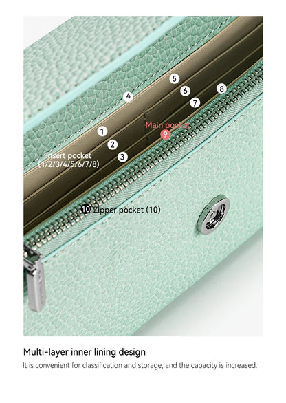 BAFELLI Genuine Leather Chain Wallet Bag
