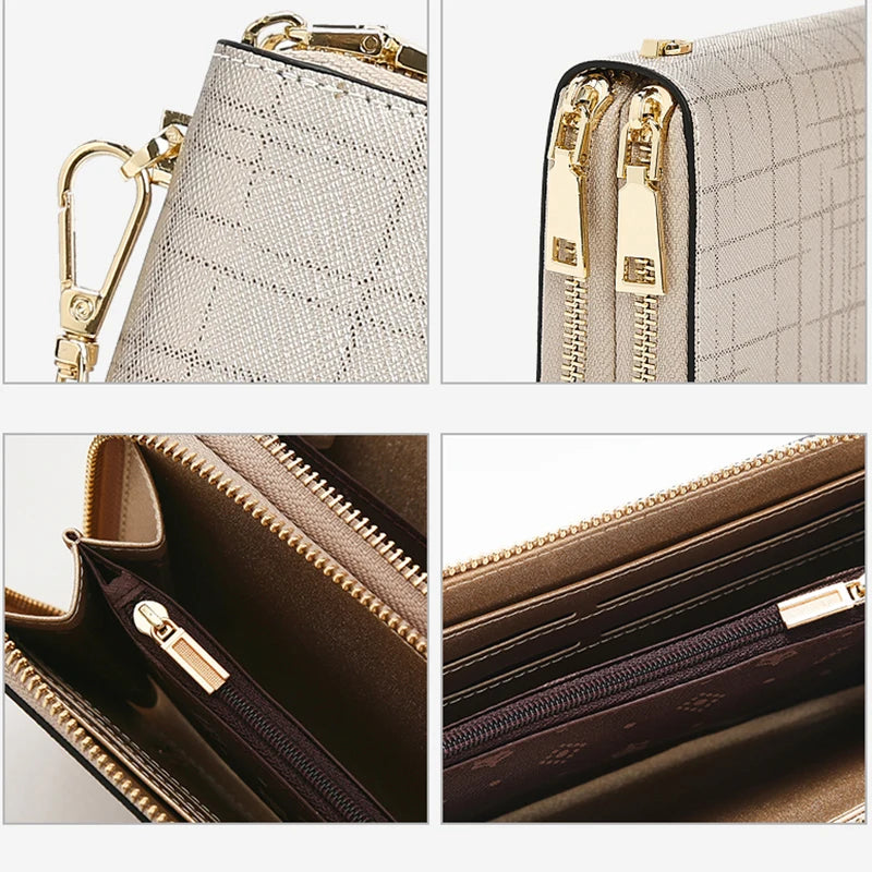 FOXER Split Leather Women's Long Wallet