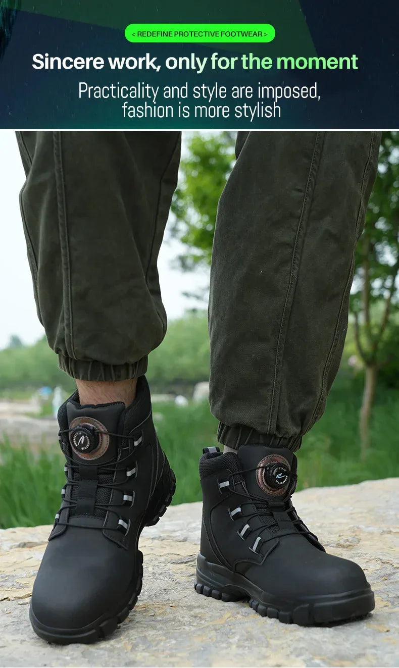 Kankeirr Men's Steel Toe Safety Boots - ShopHub