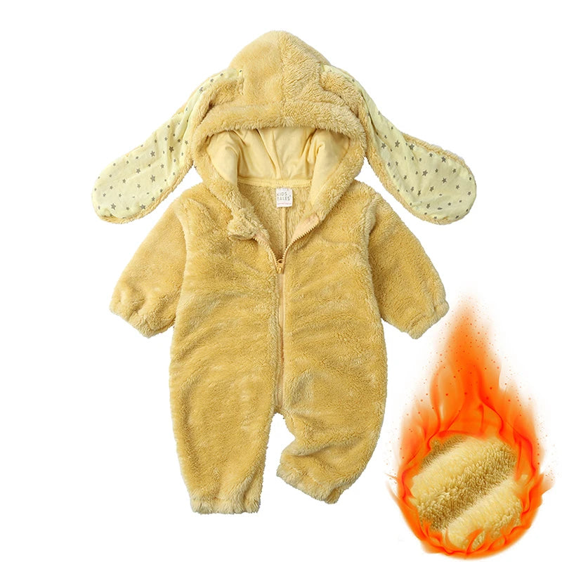 Kids Tales Snuggle Bunny Plush Hooded Baby & Toddler Romper