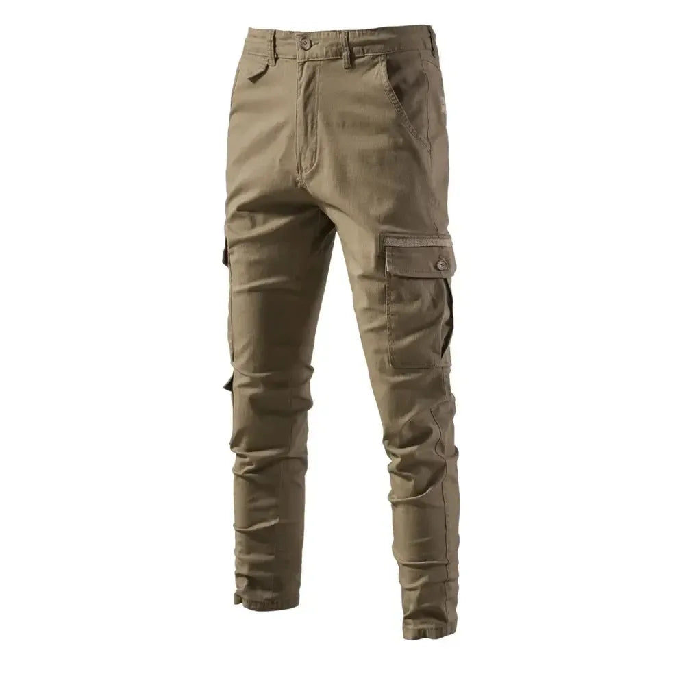 AIOPESON 100% Cotton Men's Cargo Trousers - ShopHub