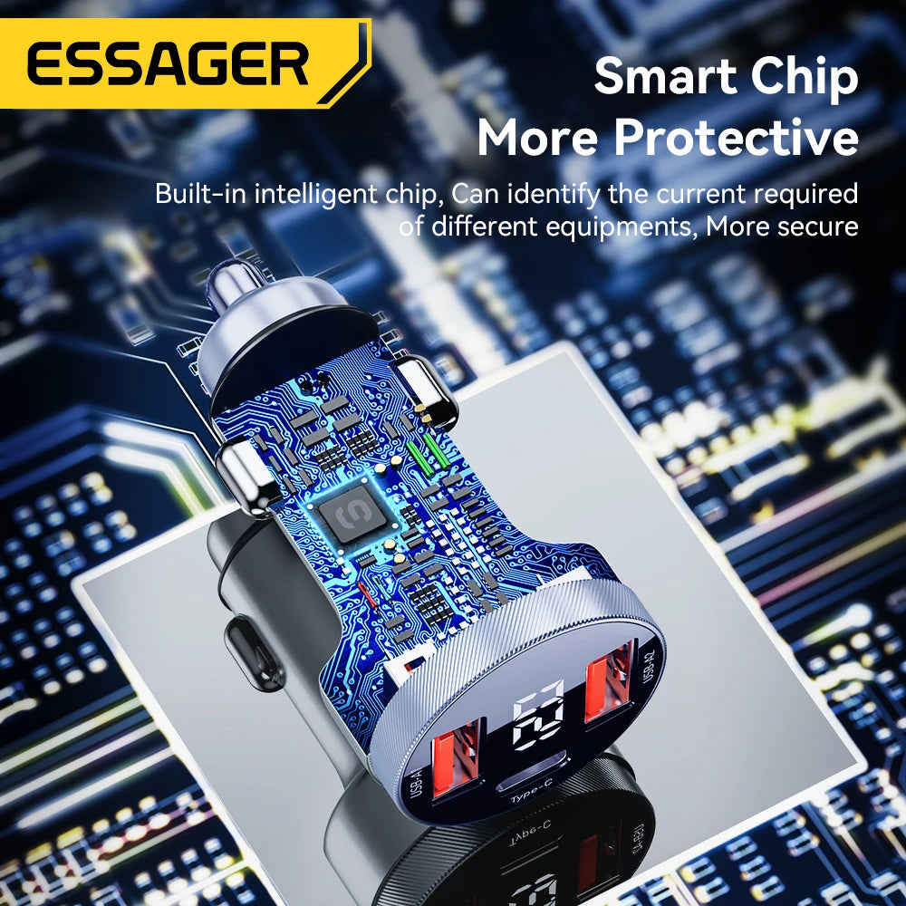 Essager 80W Car Charger USB Type C PD Fast Charging
