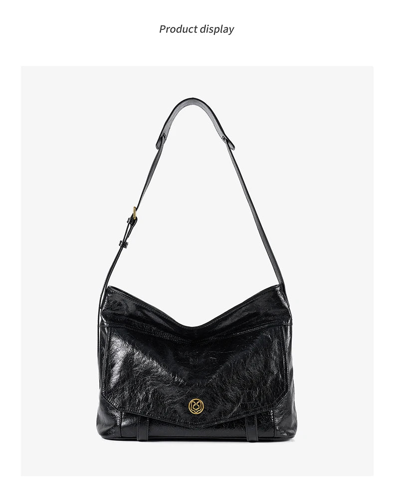 FOXER Genuine Leather Hobo Tote Bag