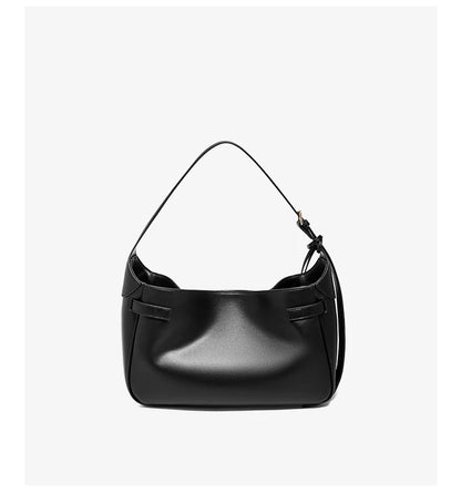 FOXER Women's Shoulder Bag Soft Artificial Leather Underarm Bag Large Capacity Lady Handbag Simple Daily Tote Bag Purse