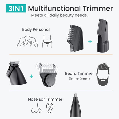 Kensen S16 Body Hair Shaver Kits for Men 3 In 1 Beard Hair Trimmer