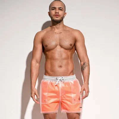 DESMIIT S58A Transparent-Layer Swim Shorts | Unlined