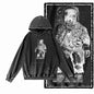 Cosmic Drift Space Graphic Acid-Washed Black Hoodie