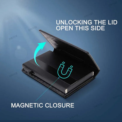 DIENQI C2304H1 Slim PU & Aluminium Card Holder