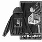 Courtside Basketball Graphic Acid-Washed Black Hoodie