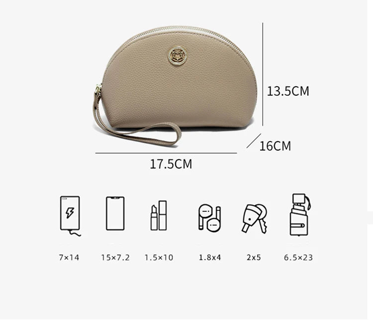 FOXER Genuine Leather Women's Mini Wristlet