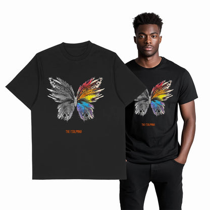 COOLMIND X0111 Butterfly Bliss Graphic Cotton Tee