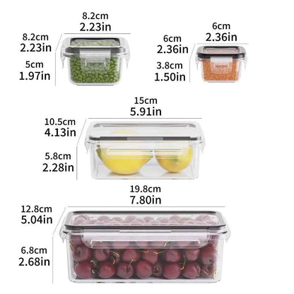 Set BPA-Free Airtight Food Containers with Locking Lids - Microwave/Freezer Safe PP Plastic Storage for Dry Goods/Fruit/Veggies