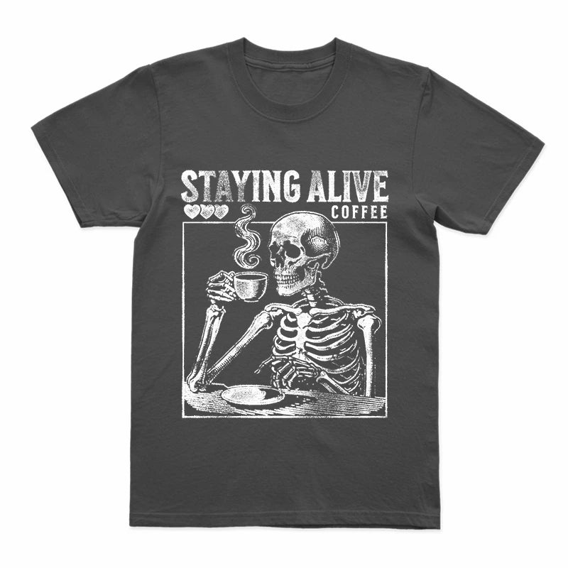 COOLMIND U0020 Skull Graphic Cotton Tee