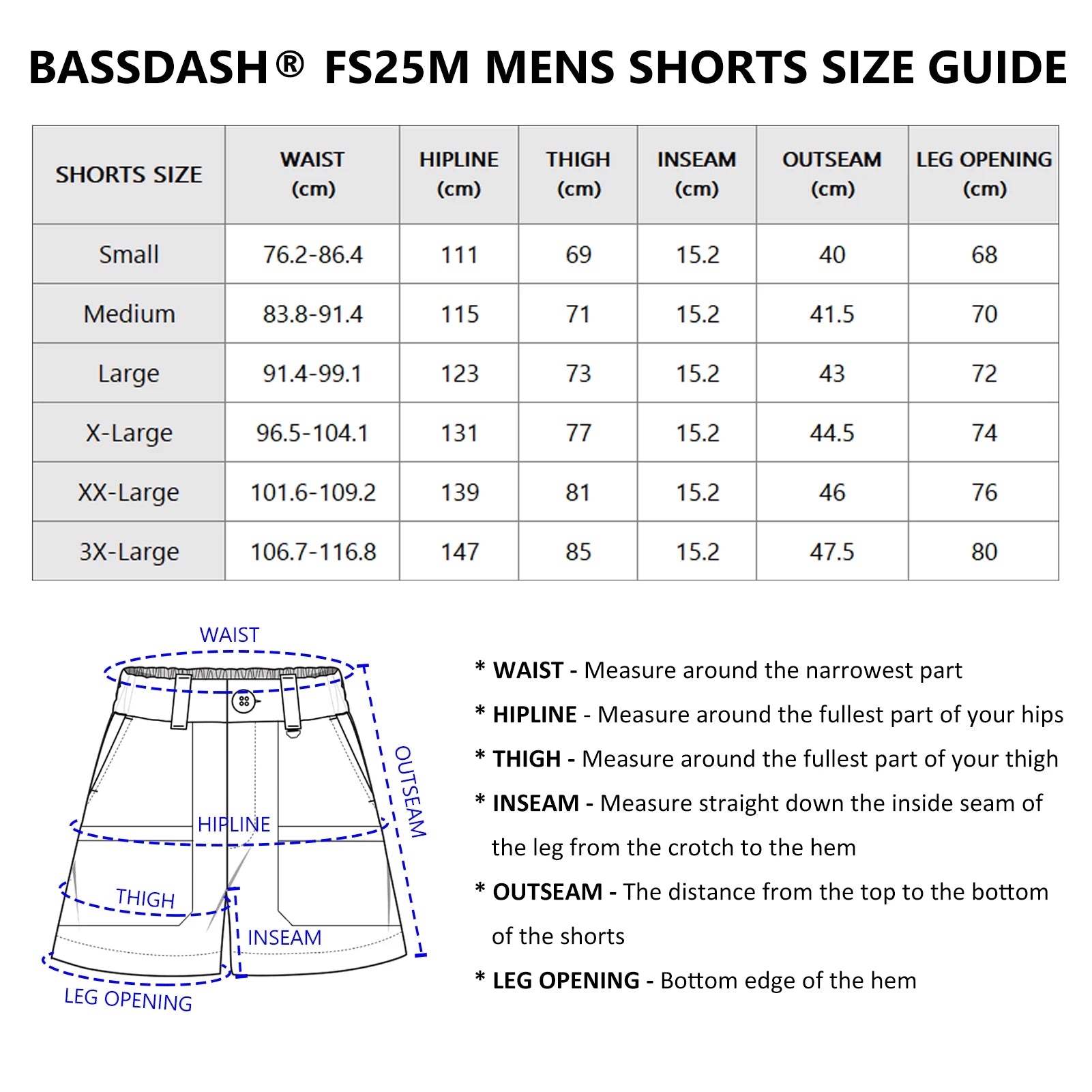 BASSDASH Men's 6" Fishing Shorts ShopHub