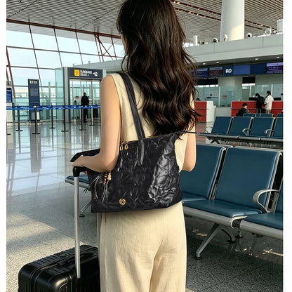 FOXER Luxury Genuine Leather Tote Bag