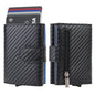 Rfid Genuine Leather Men Wallets Fashion Card Holder Trifold Wallet Money Bags Smart Slim Thin Coin Pocket Wallet Purse