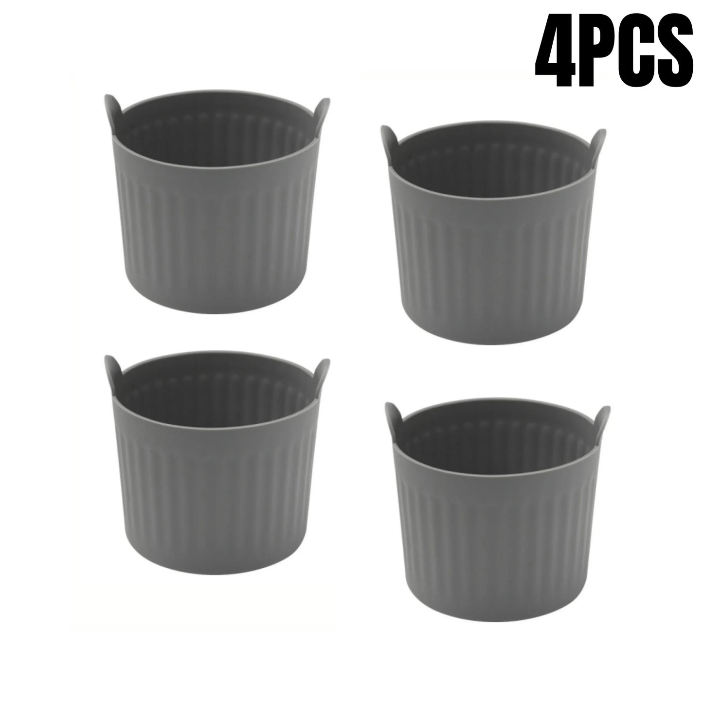 2/4Pcs Silicone Air Fryer Baking Molds