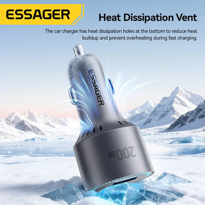 Essager 200W Quick Charge Car Charger