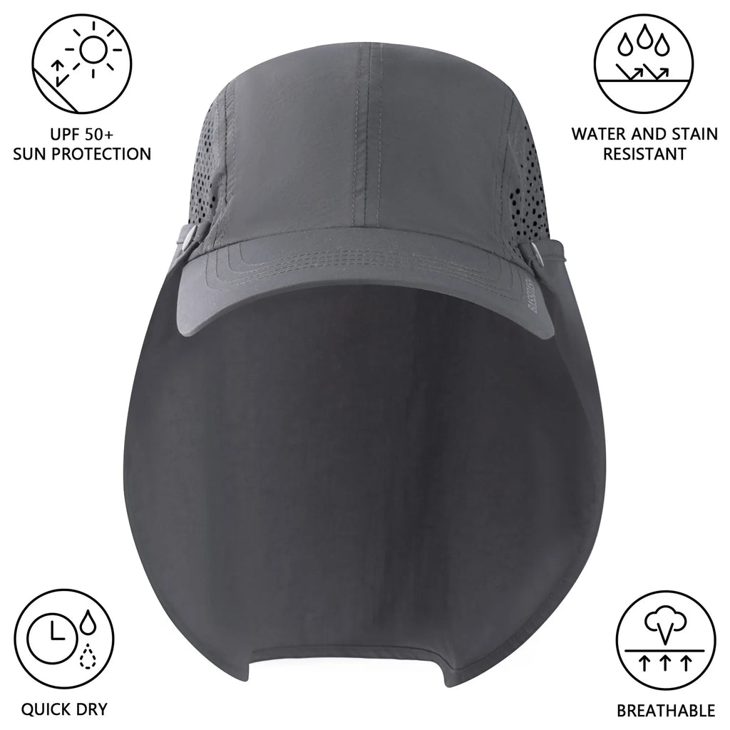 BASSDASH UPF 50+ Foldable Fishing Hat