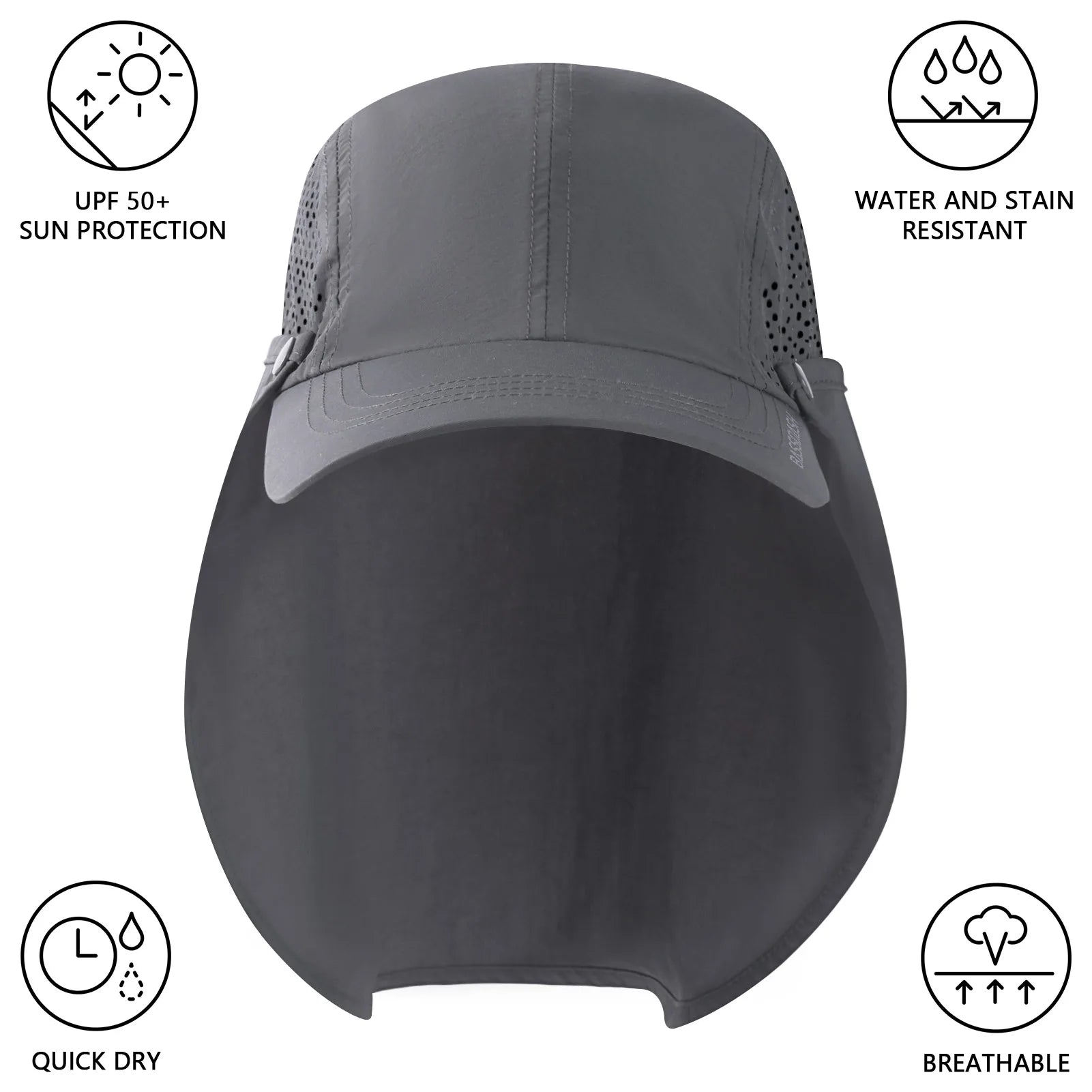 BASSDASH UPF 50+ Foldable Fishing Hat