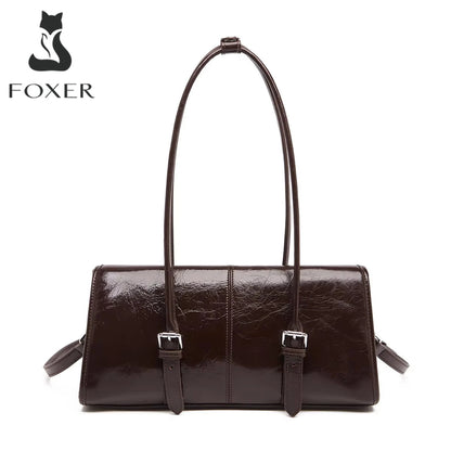 FOXER Women's Genuine Leather Shoulder Bag