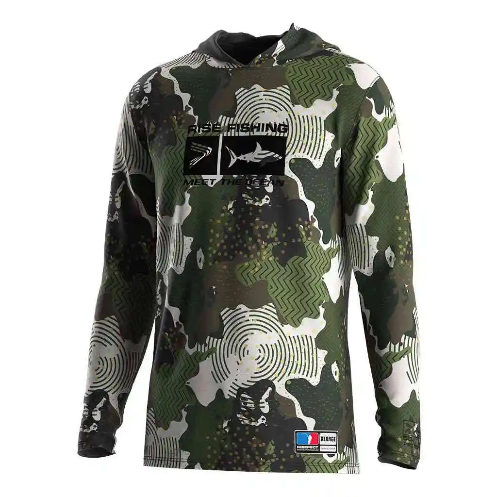 Snake Skin Fishing Shirt 3D Printed Moisture Absorbing Knitted Hooded Outdoor UV Protection Plus Size for Men