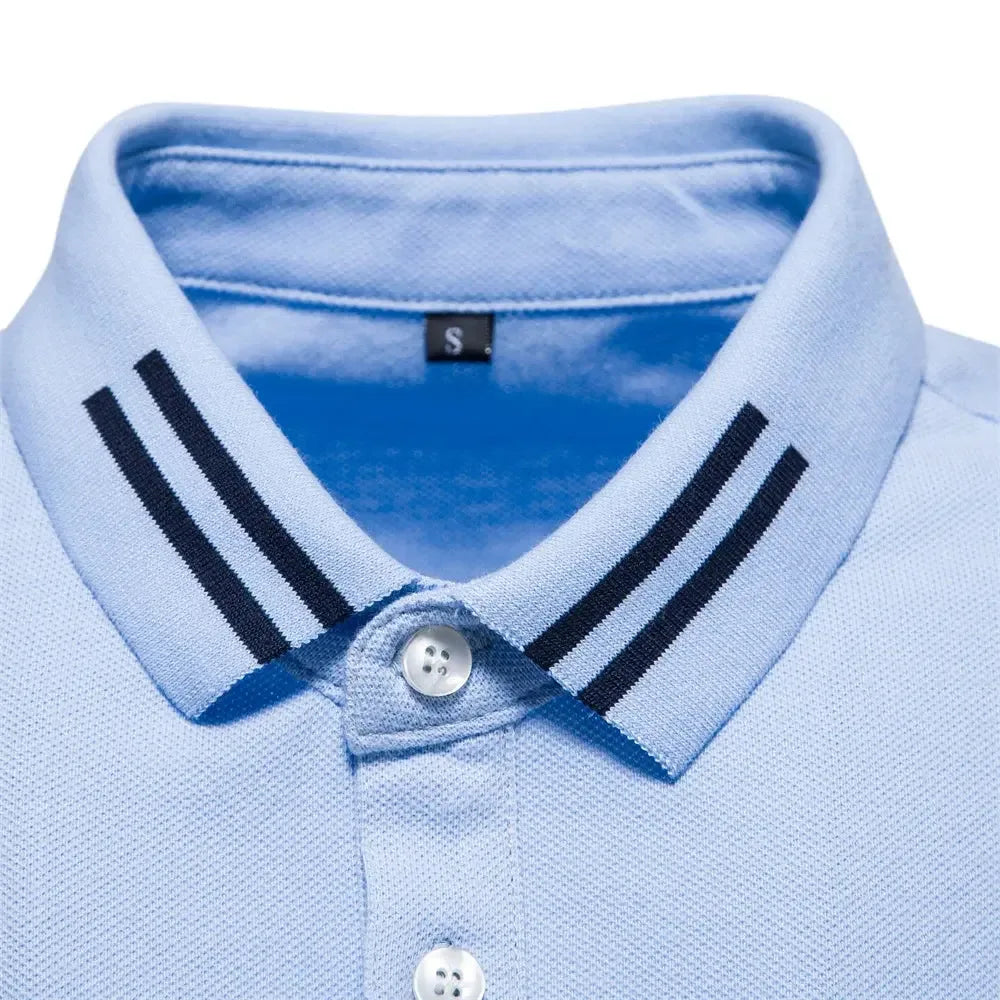 AIOPESON Men's 100% Cotton Polo Shirts - ShopHub