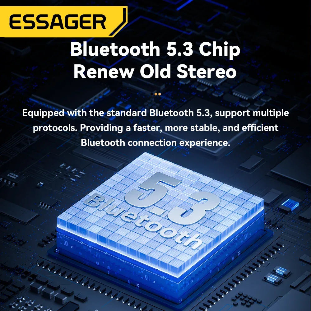 Essager FM Bluetooth 5.3 Transmitter and 35W USB Type-C Dual Ports PD QC Car Charger - ShopHub