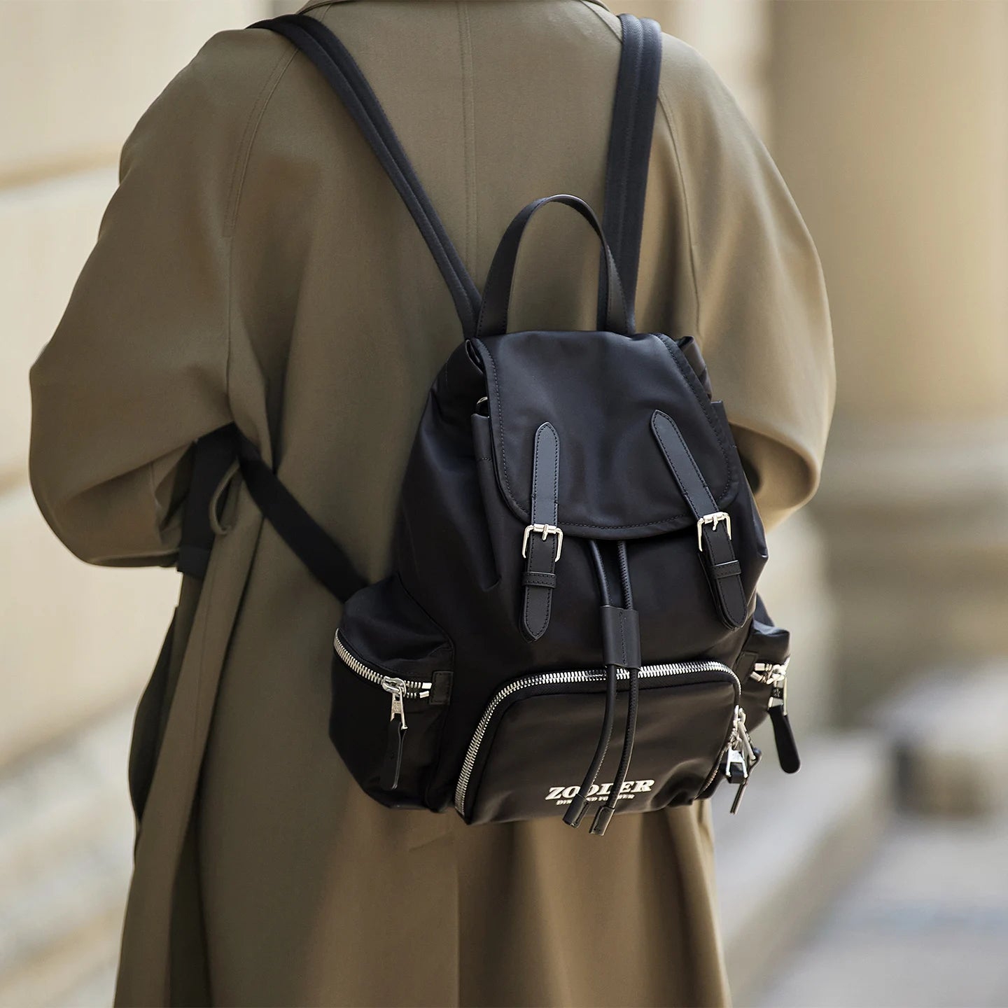 ZOOLER Oxford & Leather Backpack
