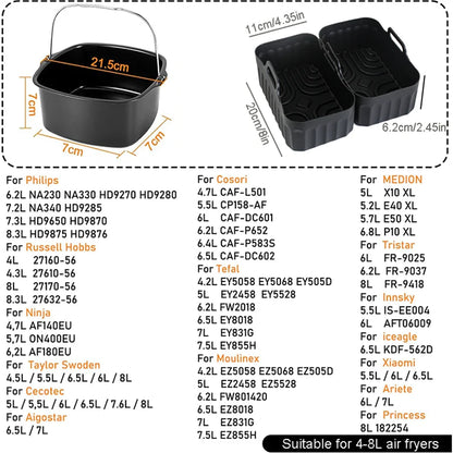 Complete Accessory Set for COSORI and Ninja Air Fryers
