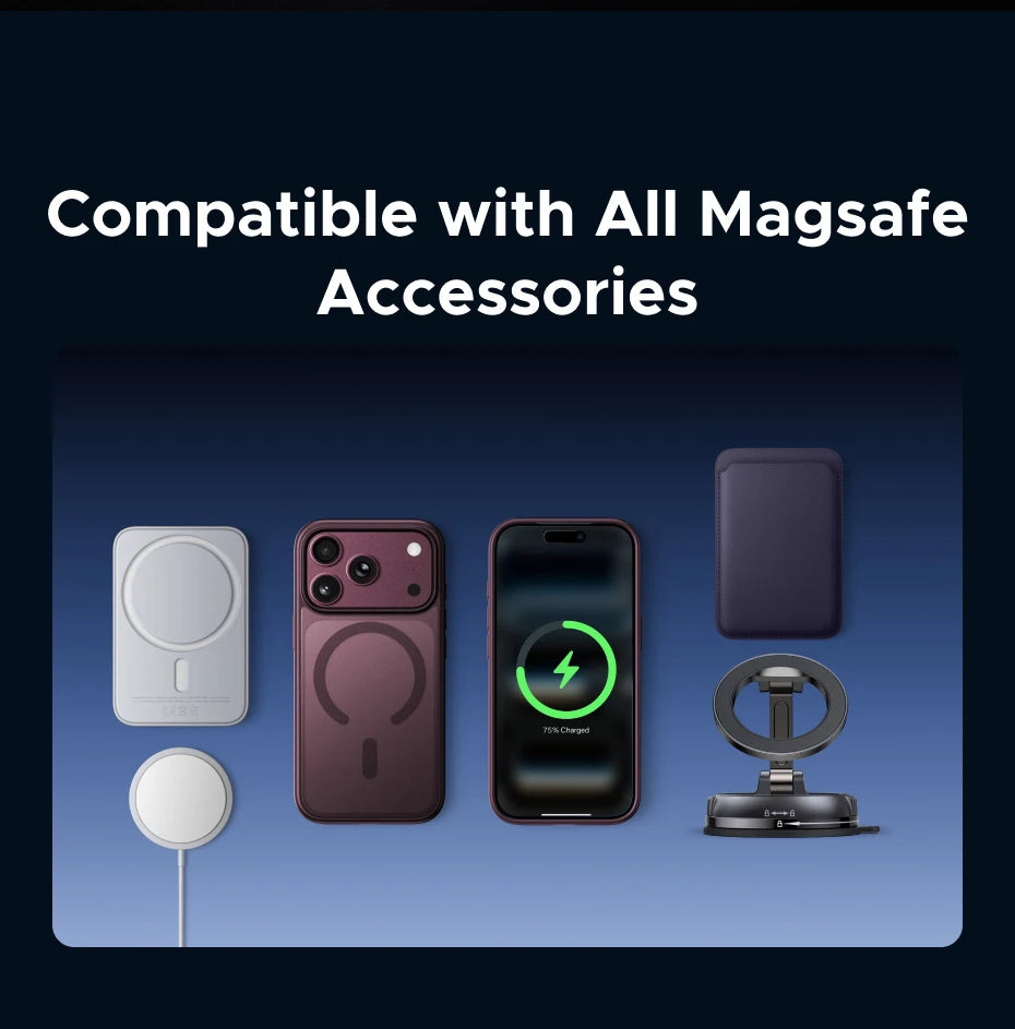 UGREEN Claret Magnetic Case for iPhone 18 17 Pro Max Case Shockproof Cover for iPhone 17 Pro Max 18pro Macsafe TPU Cases 2026